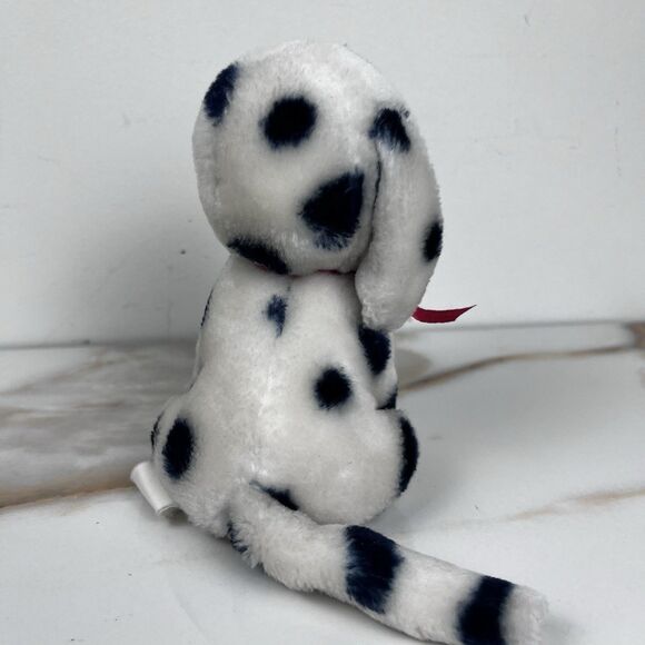 Vintage Cute Dalmatian Dog Spotted Plushie Stuffed Animal Toy Mini 5.5in Retro - Picture 12 of 12